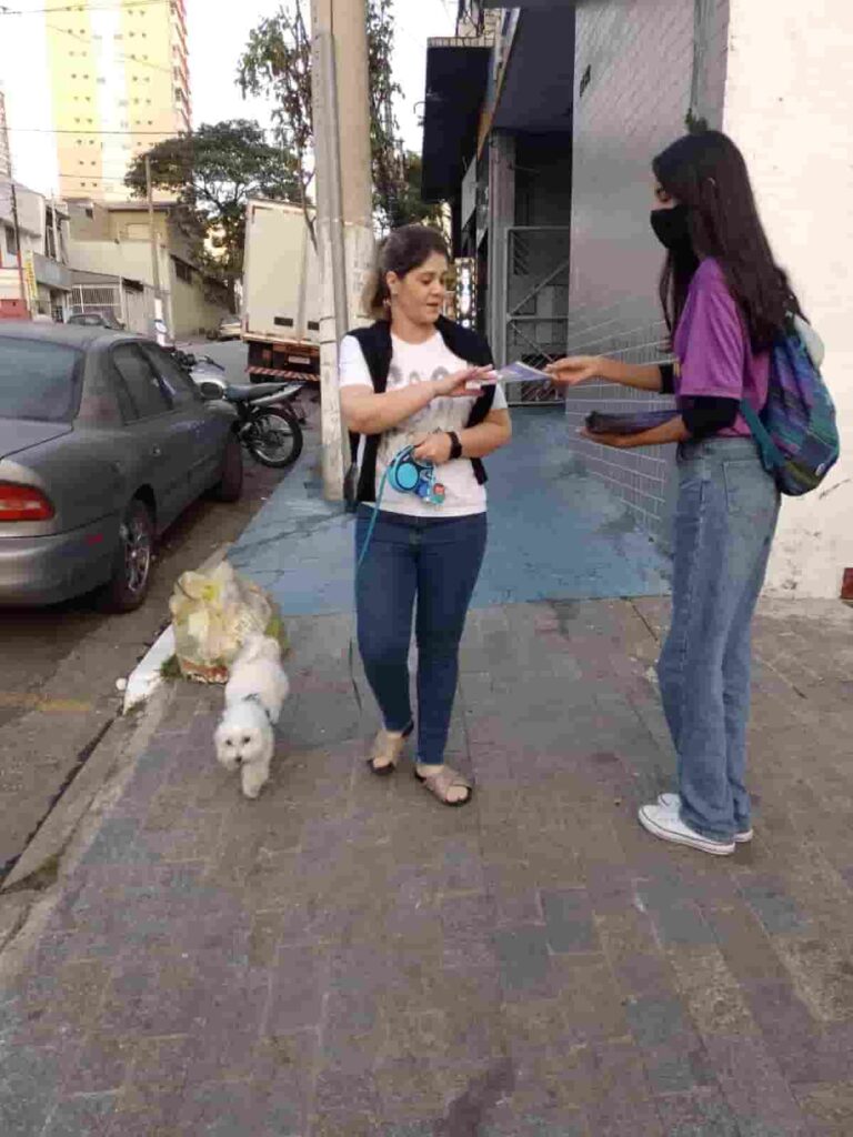 Panfletagem no Parque São Lucas